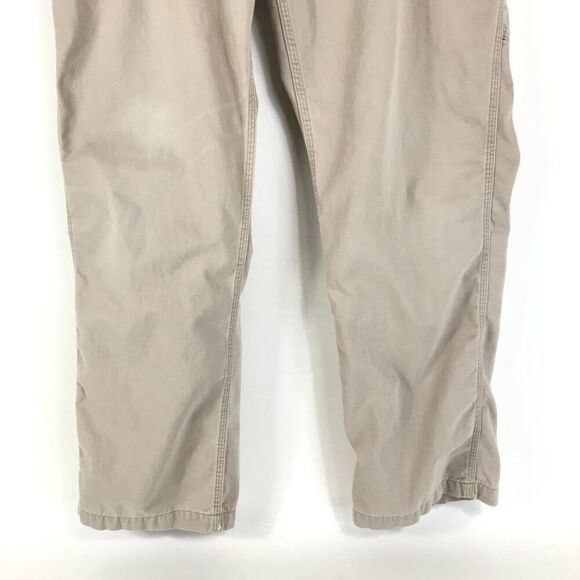 Carhartt Relaxed Fit Utility Work Pant Men's Size 42x32 Khaki 100% Cotton Twill - Picture 2 of 11